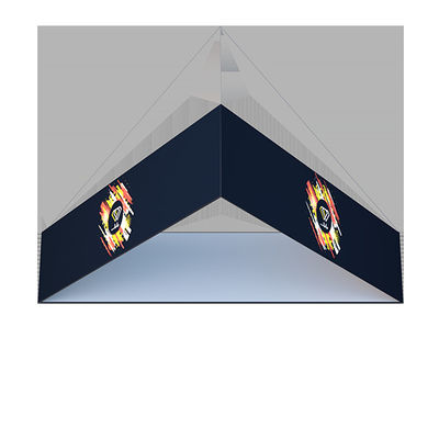 6ft 8ft พิมพ์ด้านล่าง Pop Up Exhibition Stand Design ป้ายแขวนสำหรับงานนิทรรศการ