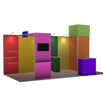 3x3 3x4 3x5 บูธแสดงสินค้าแบบพกพา Walls Modular SEG Fabric System