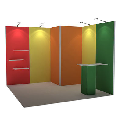3x3 3x4 3x5 บูธแสดงสินค้าแบบพกพา Walls Modular SEG Fabric System