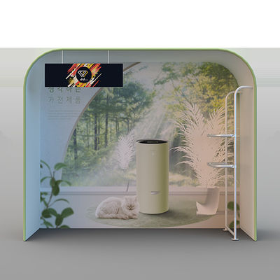 12ft 3D Backwalls ฉากหลังนิทรรศการยืนแสดงแบนเนอร์น้ำหนักเบา 10x20