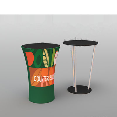 โปรโมชั่น Front โต๊ะรับแขกแบบพกพาพับผ้าวงรี Pop Up Counter