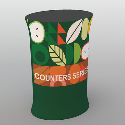 160g 230g ผ้ายืดด้านหน้าแบบพกพา Pop Up Shop Counter For Expo