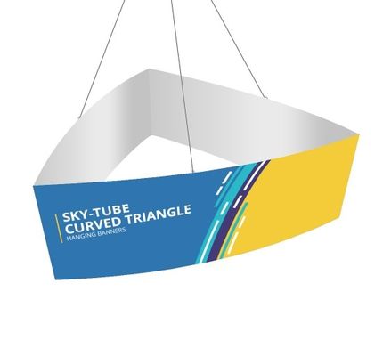 10ft 12ft Exhibition Trade Show ป้ายแขวนสามเหลี่ยมแขวนป้ายแขวน