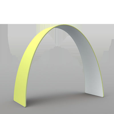 EZ Tube Arch Tension Fabric ลูกโป่ง Arch ยืนแสดงฉากหลังโลหะรอบ