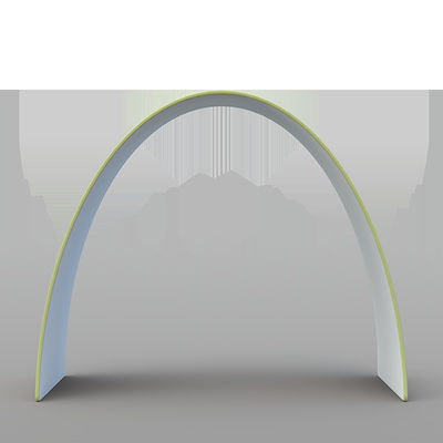 EZ Tube Arch Tension Fabric ลูกโป่ง Arch ยืนแสดงฉากหลังโลหะรอบ
