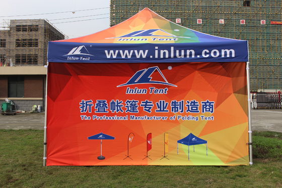 3X3 3x4 พับเต็นท์หลังคากลางแจ้งงานแสดงสินค้าสี่เหลี่ยมผืนผ้านิทรรศการ Gazebo Tent