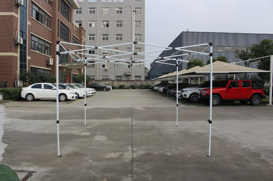 อลูมิเนียมปรับ Gazebo 10x10 Backyard Canopy เต็นท์พับได้สำหรับตั้งแคมป์
