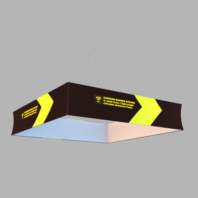 Overhead Circle Pop Up Exhibition Display ป้ายแขวนเพดานสำหรับโฆษณา