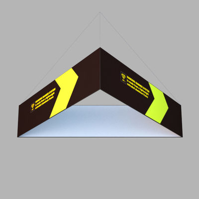 6ft 8ft พิมพ์ด้านล่าง Pop Up Exhibition Stand Design ป้ายแขวนสำหรับงานนิทรรศการ