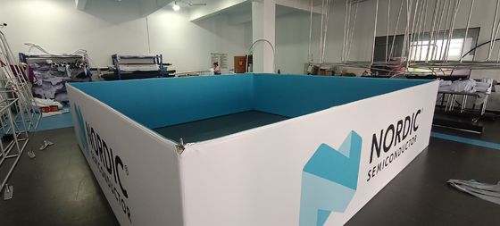 20ft Tension Fabric 60IN Exhibition Pull Up Banners PSD Pop Up ป้ายนิทรรศการ