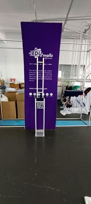 250gsm PE งานแสดงสินค้าแบบโมดูลาร์นิทรรศการแสดงบูธแบ็คไลท์ขาตั้งโคมไฟ 3X3