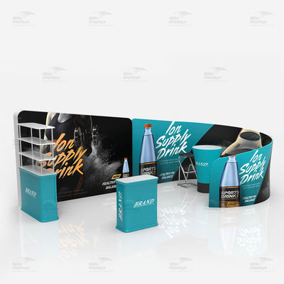 งานแสดงสินค้าออกแบบเองนิทรรศการแสดงผ้าความตึงเครียด 10x20 บูธ